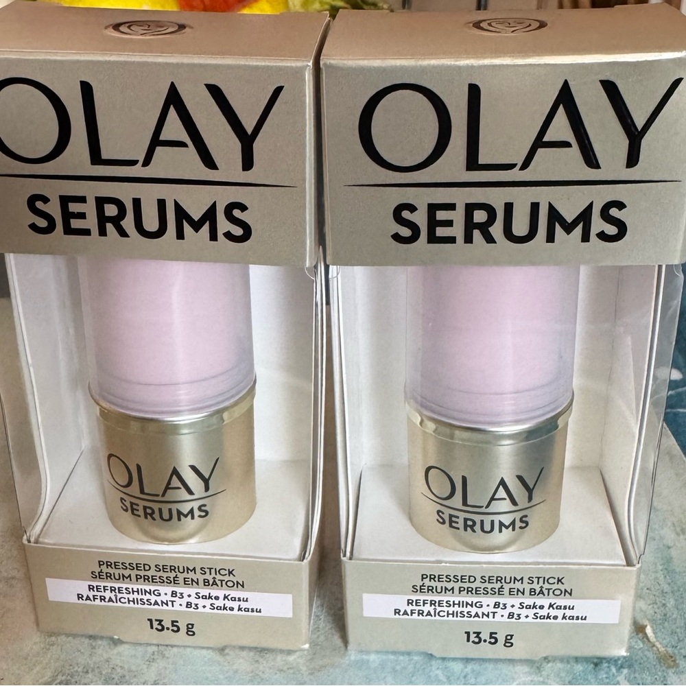 OLAY Serums Pressed Serum Stick - Pink and Gold